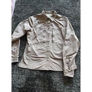 ExOfficio Women's Medium Vented Long Sleeve Button Down Shirt Size XS E229